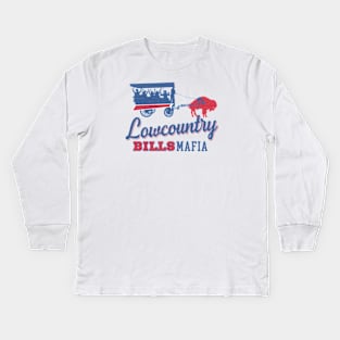 Chucktown Mafia Carriage - White Kids Long Sleeve T-Shirt